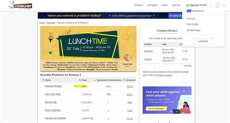 Image result for CodeChef Rating List