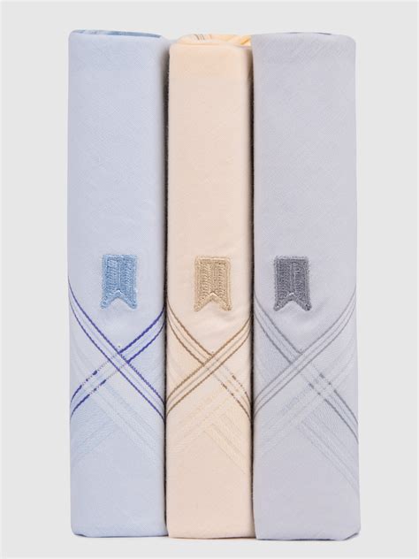 Buy Cotton Premium Collection Handkerchiefs Hanky For Men - Pack Of 3 ...