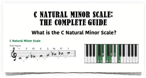 C Natural Minor Scale - The Complete Guide - Piano With Jonny