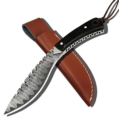 Buy UMF Kukri Knives Small Kukri with Sheath Damascus Kukri Small Fixed ...