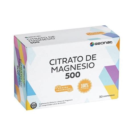 GEONAT CITRATO DE MAGNESIO 500 X 30 COMPRIMIDOS