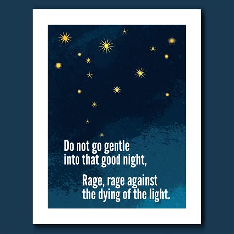 Do Not Go Gentle Into That Good Night - Rage Against The Dying Of The ...