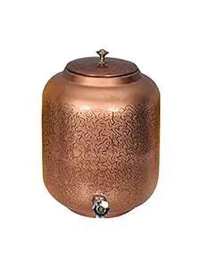 Buy GURUDEV 15 Liter Copper Tank,Copper Pot,Copper Matka,Copper ...