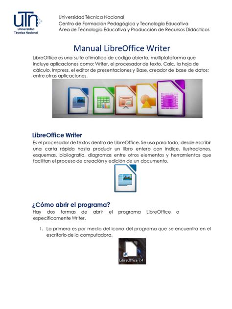 Image result for Tutorial LibreOffice Writer Leccion 12