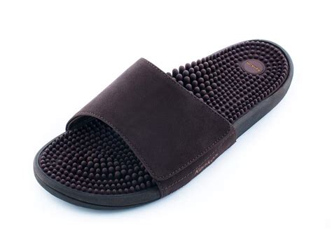 Kenkoh Japanese Massage/Reflexology Sandal FUKKATSU Brown Slider - for ...