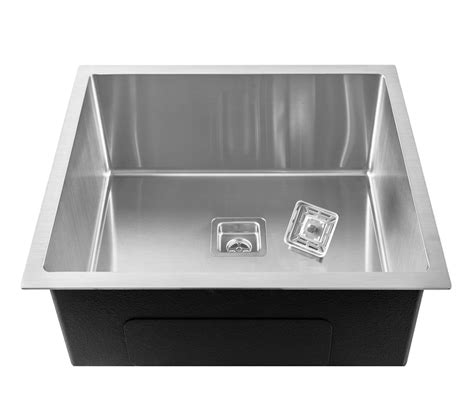 Fossa 24"x24"x10" Premium Stainless Steel Handmade Single Bowl Kitchen ...