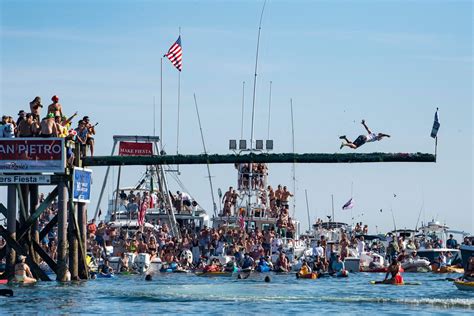 Watch: Gloucester's greasy pole contest looks as painful as ever