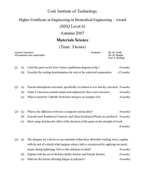 Image result for Material Engineering Crystal Structure Exam Question
