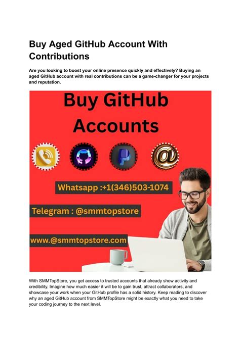 PPT - Buy Aged GitHub Account With Contributions PowerPoint ...