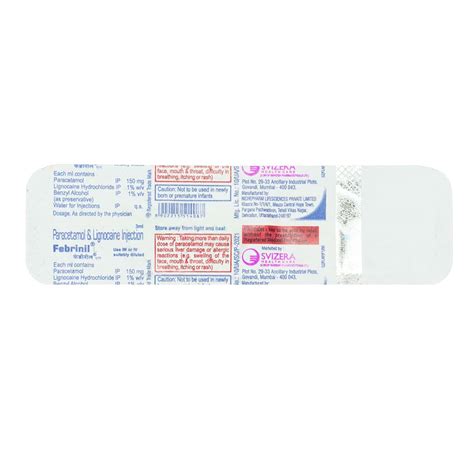 Buy Febrinil L Ampoule Of 3ml Injection Online & Save Up to 24% at ...