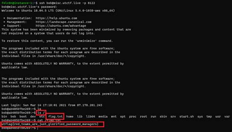 Hack Bob's Box - UTCTF21 | bi0s