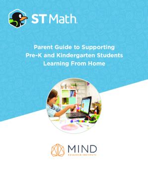 Fillable Online Parent Guide to Supporting Pre-K and Kindergarten ...