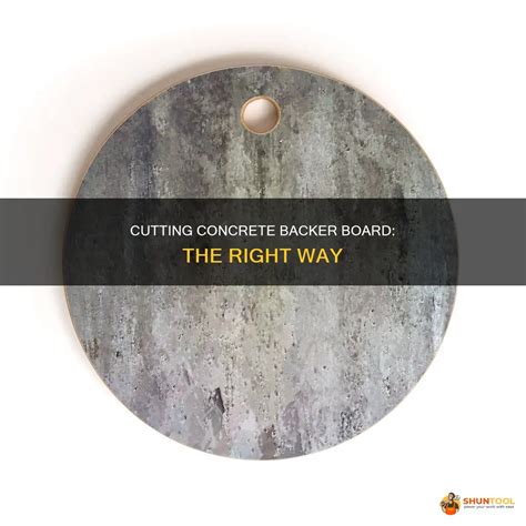 Cutting Concrete Backer Board: The Right Way | ShunTool