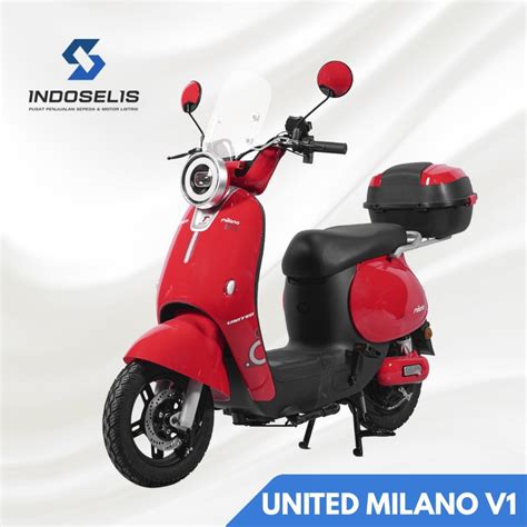 Jual SEPEDA LISTRIK UNITED MILANO V1 MILANOV1 V1 MILANO 800WATT |BERGARANSI RESMI | Shopee Indonesia