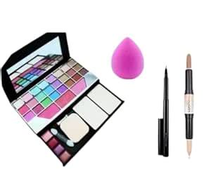 Complete Face Makeup Kit with Black Kajal, 2-in-1 Contour Stick ...