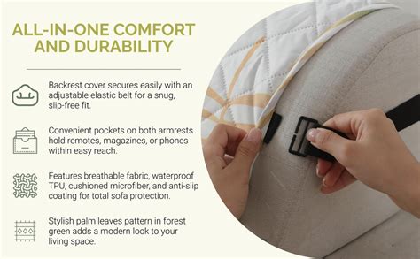 HOKIPO Polyester Quilted Printed Waterproof Sofa Cover Mat for 3 Seater ...