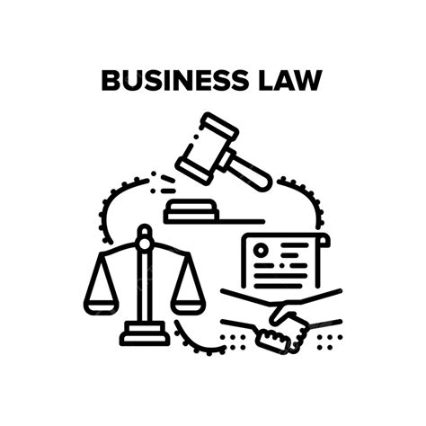 Concepto De Icono De Vector De Derecho Empresarial PNG , Compañero ...