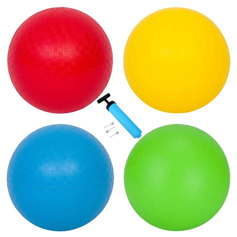 EVERICH TOY Playground Balls 10 Inch Dodgeball-Kickball for Kids and ...