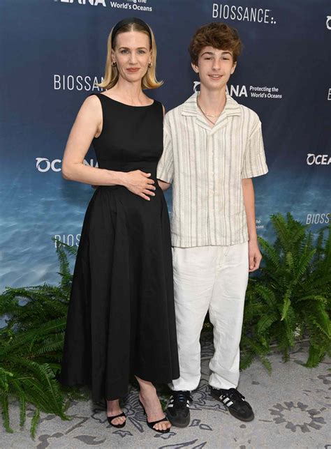 January Jones Makes Rare Red Carpet Appearance with 13-Year-Old Son Xander