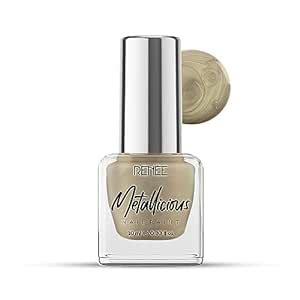 Buy RENEE Metallicious Nail Paint-Vegas Gold 10ml | Quick Drying ...