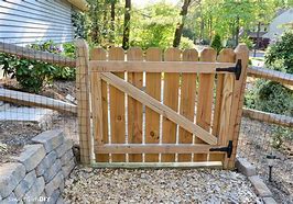 Image result for Wood Fence Panel Gate