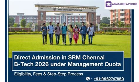 Direct Admission in SRM Chennai B.Tech 2026 under Management Quota ...