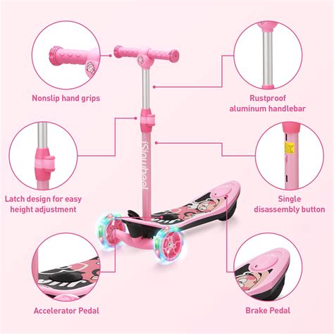 Buy isinwheel Mini 2 in 1 Electric Scooter for Kids, 3 Wheel Electric ...