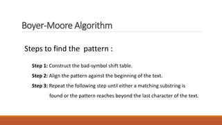 Image result for Boyer Moore Algorithm Examples