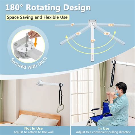 KAAMOS Bed Trapeze Bar for Elderly Bed Pull Up Lift India | Ubuy