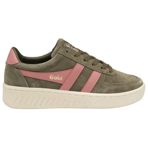 Buy Gola women's Grandslam Suede sneakers in khaki/pink online at gola
