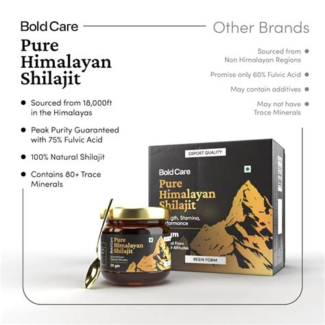 Buy Bold Care Pure Himalayan Shilajit, 20 gm | 19 Minutes Delivery ...