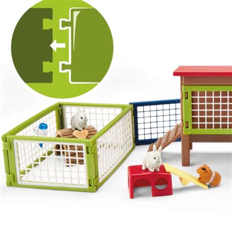 Bur til kaniner og marsvin - Schleich Farm World 42500 Shop