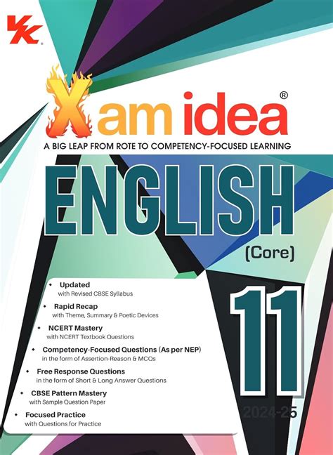 Xam Idea English Core Class 11 - 2024-25 Examinations (Paperback) – The ...