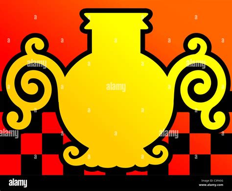 silhouette of flower vase Stock Photo - Alamy