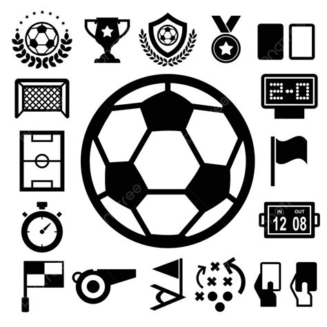 Soccer Icons Set Win Competition Sport Vector, Win, Competition, Sport ...