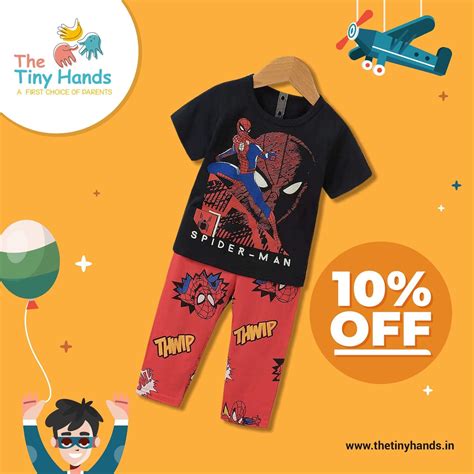 Spider Man Themed Night Suit – The Tiny Hands Clothing