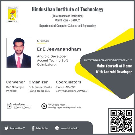 HINDUSTHAN INSTITUTE OF TECHNOLOGY | Home :: HITECH
