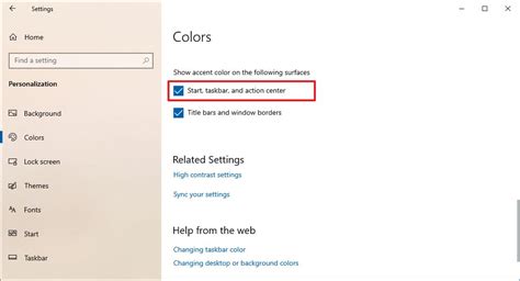 Image result for Change Color of Start Menu Windows 1.0
