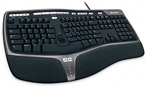 Amazon.in: Buy Microsoft Natural Ergo 4000 Wired Keyboard (Black ...