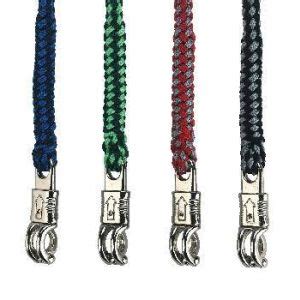 Exclusive lead rope 200 cm. with panic hook, red/grey