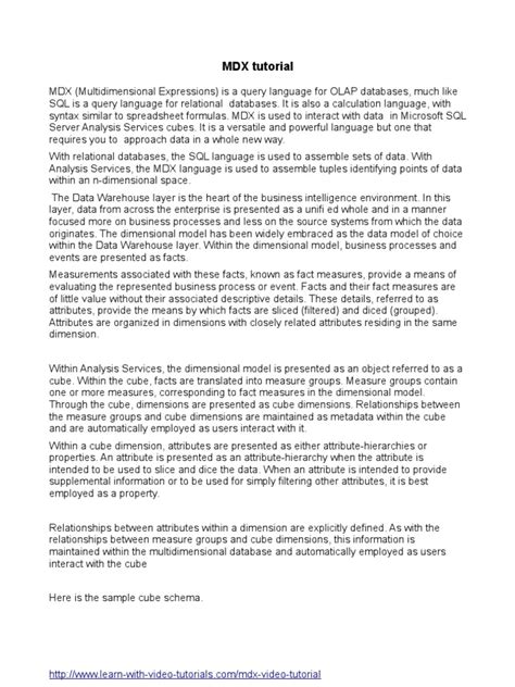 Image result for MDX Tutorial