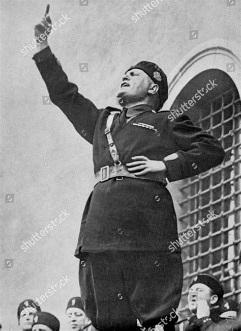Benito Mussolini 1883 1945 Il Duce Editorial Stock Photo - Stock Image ...