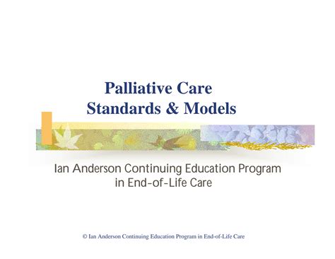 SOLUTION: Ppt palliative care - Studypool