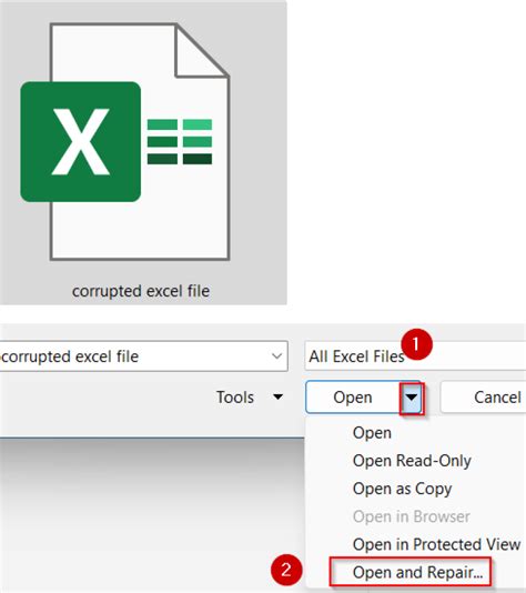 Image result for Open Corrupted Excel File