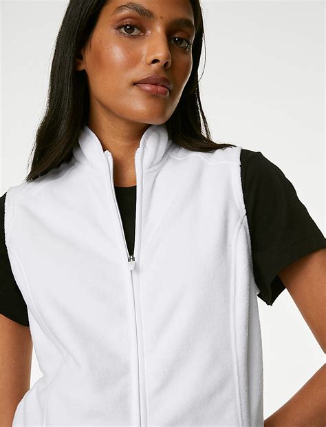 Buy Zip Up Funnel Neck Gilet at Marks & Spencer
