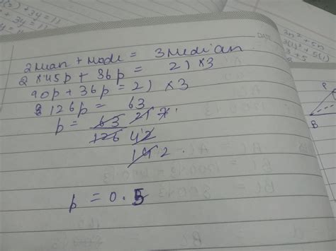 mode and mean of a data are 36p and 45p respectively if the median is ...