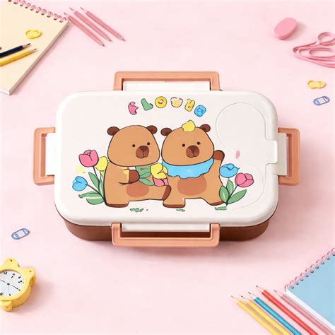 Cute Bear Stainless Steel Lunch Box – [600ML] – PR Tiny Treasures