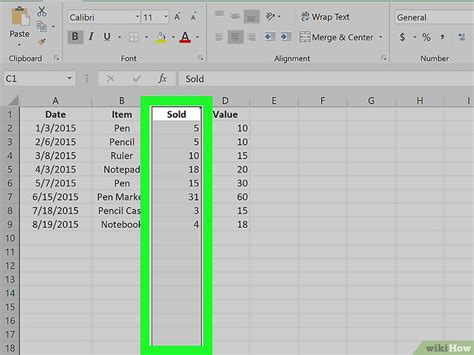 Image result for How to Move a Column Over in Excel