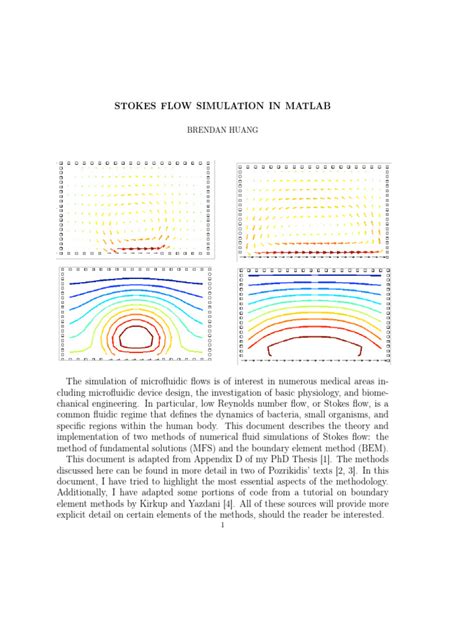 StokesFlowSimulation Tutorial | Download Free PDF | Navier–Stokes ...