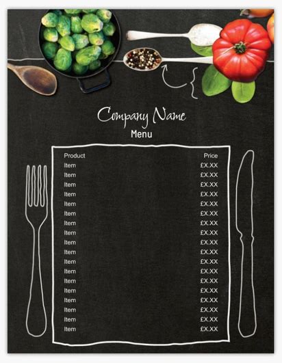 Menu Cards Templates & Designs | Vistaprint